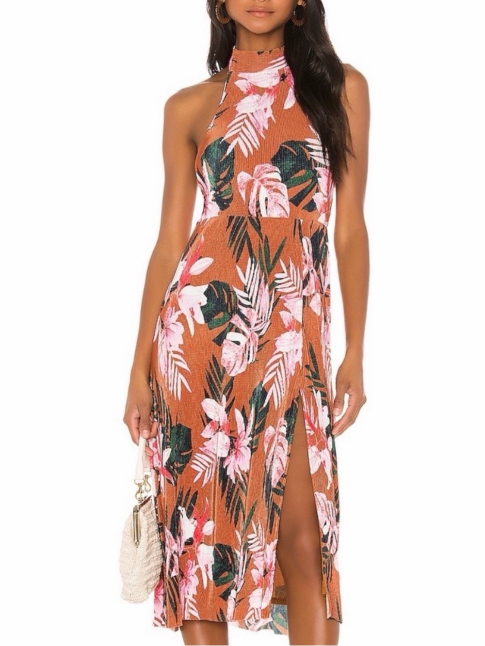Camila Coelho Cassy Midi Dress in Floral Tropics